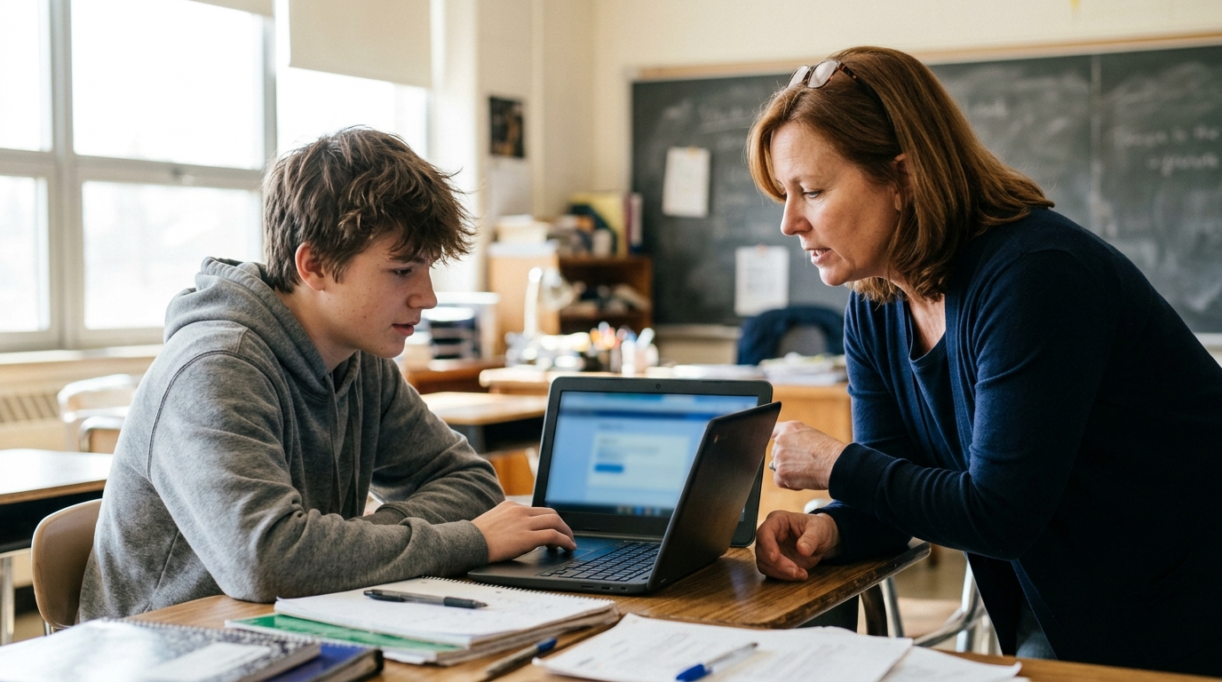 Teen AI Schoolwork Statistics: What the 2026 Data Shows Do Teachers Talk With Students About Safe AI Use?